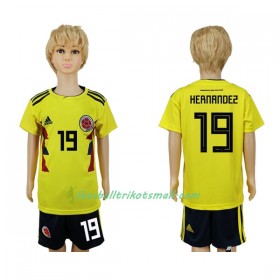 Fußballtrikots Kolumbien Hernandez 19 Kinder WM 2018 Heimtrikotsatz kaufen